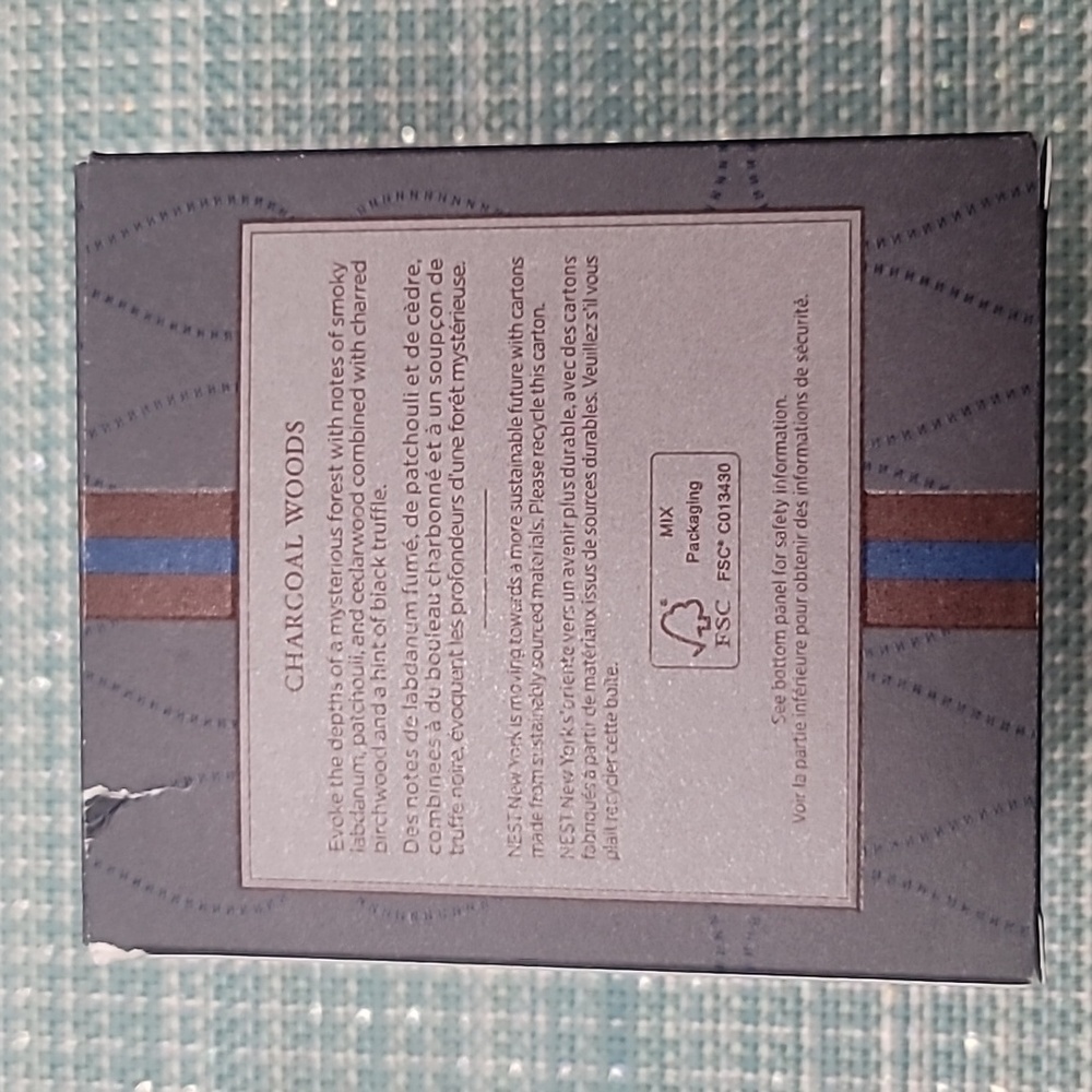 Nest Charcoal Woods 8.1oz candle, NIB - Picture 5 of 6